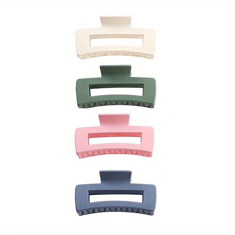 Square Frosted Texture Hair Clip Ponytail Claw Hair Accessories