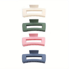 Square Frosted Texture Hair Clip Ponytail Claw Hair Accessories