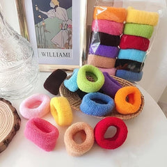 12pcs Hair Ties Elastic Bands Ponytail Holder No Break Hair Accessories