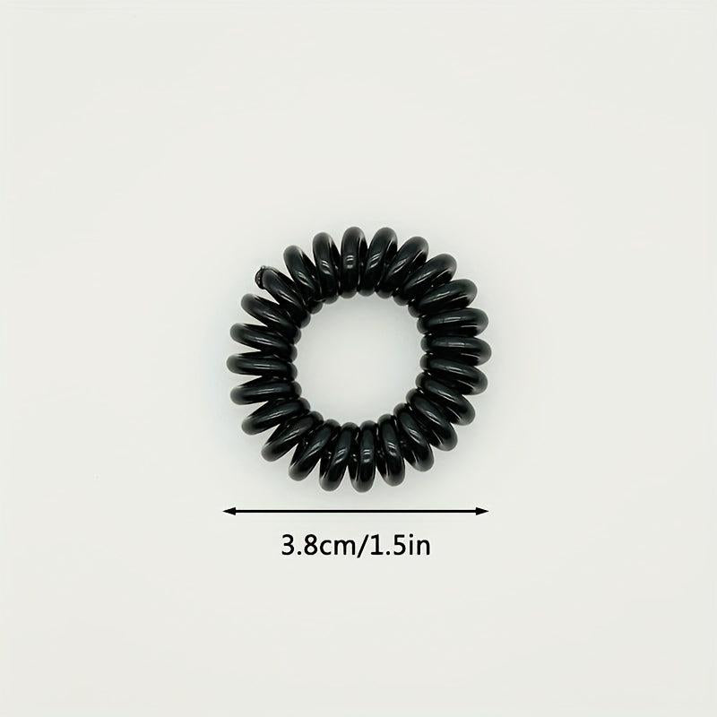 18pcs Spiral Hair Ties Waterproof Coil Hair Accessories