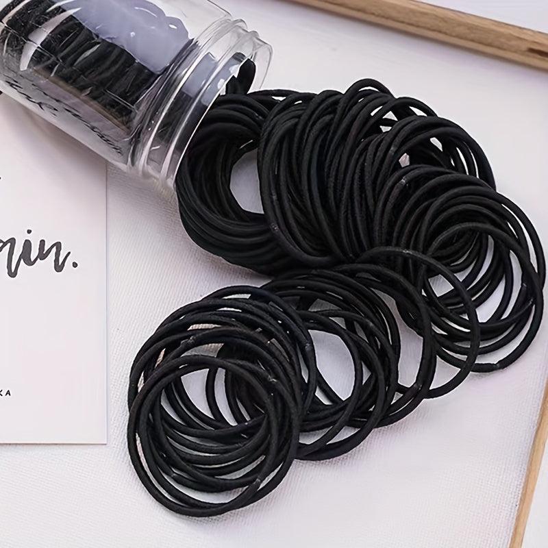 Solid Hair Tie Non Slip Scrunchie Ponytail Holder Elastic Hair Accessory