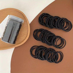 Solid Hair Tie Non Slip Scrunchie Ponytail Holder Elastic Hair Accessory