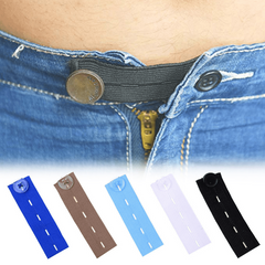 Women's Elastic Waist Extension Belt - Adjustable Jeans/Pants Extender Button