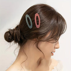 10pcs Solid Hair Clip Acrylic Barrette Headwear Hair Styling Accessories