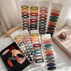 10pcs Solid Hair Clip Acrylic Barrette Headwear Hair Styling Accessories