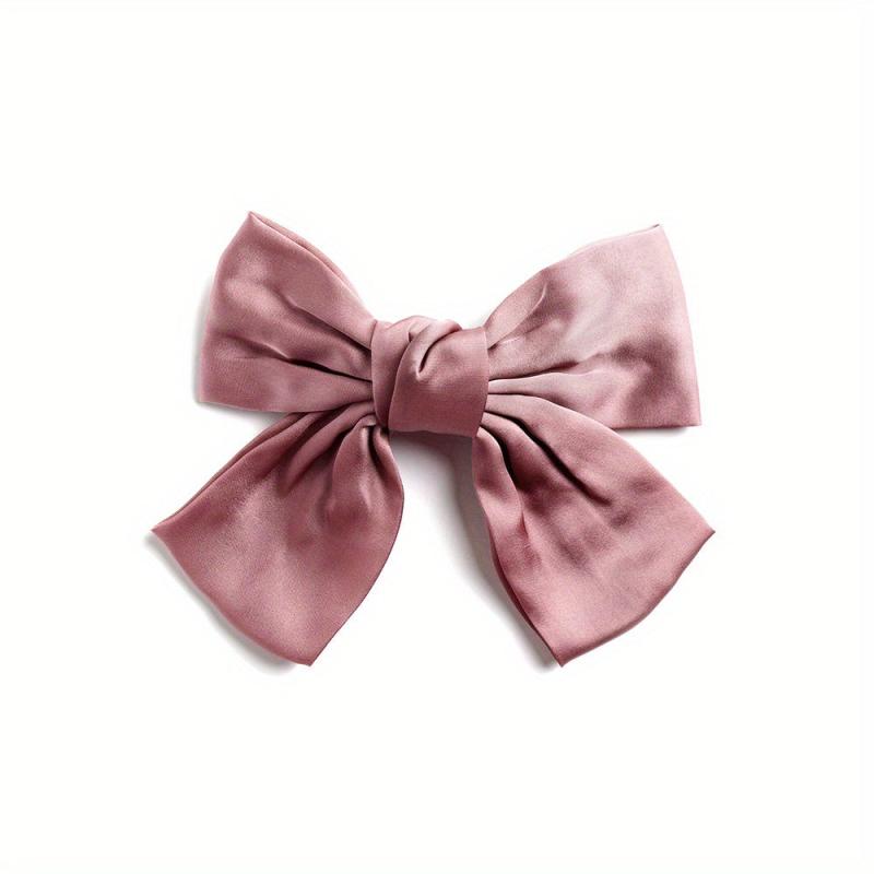 Satin Bow Hair Clip Non-slip French Barrette