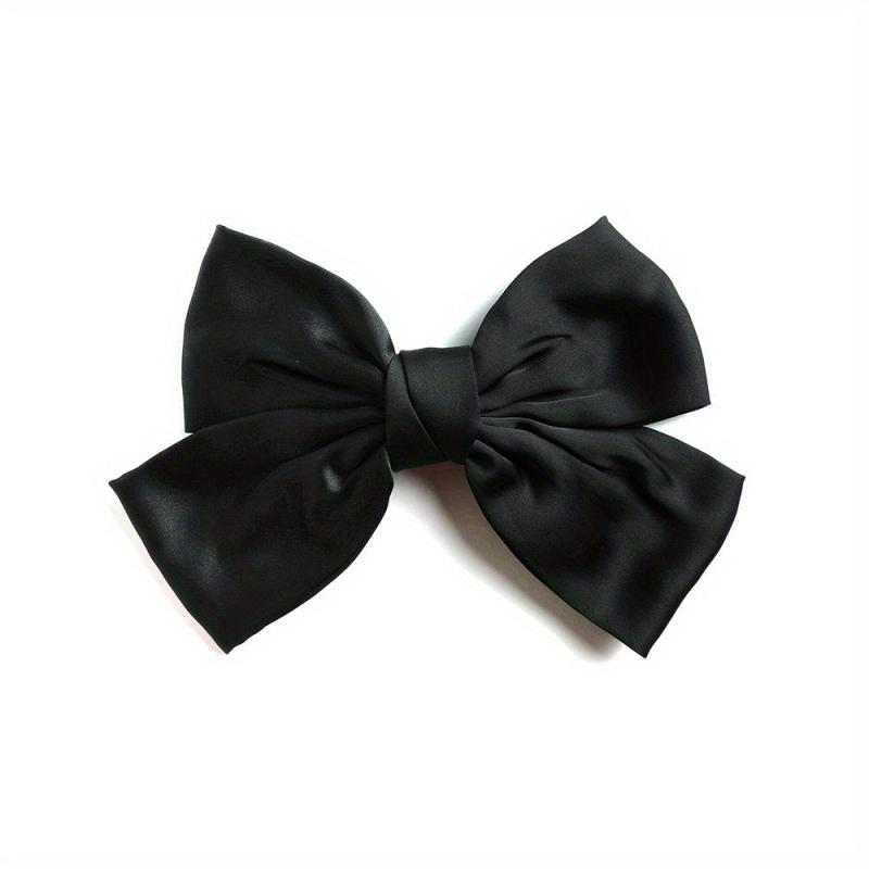 Satin Bow Hair Clip Non-slip French Barrette