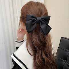Satin Bow Hair Clip Non-slip French Barrette