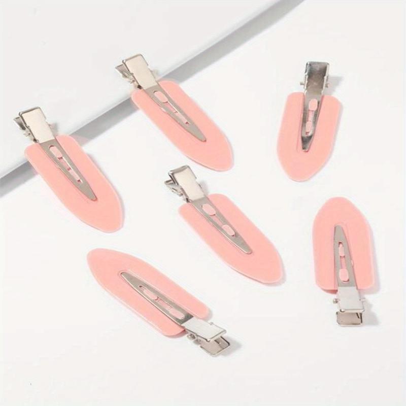 6pcs No Bend Hair Clip No Crease Hair Clip For Hairstyling