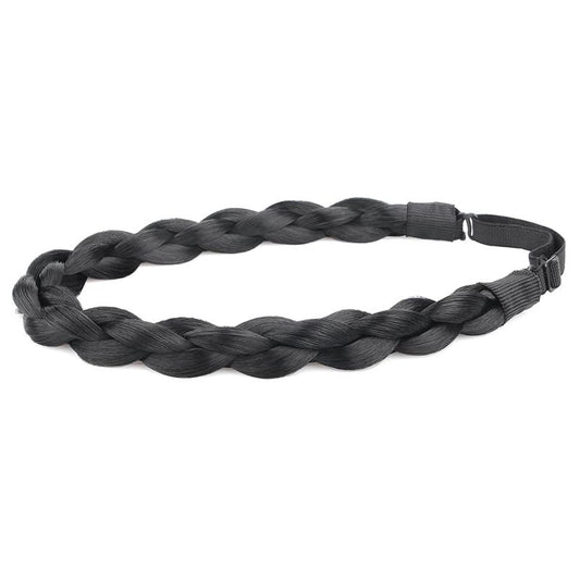 Synthetic Hair Braided Headband Chunky Braids Stretch Hairpiece
