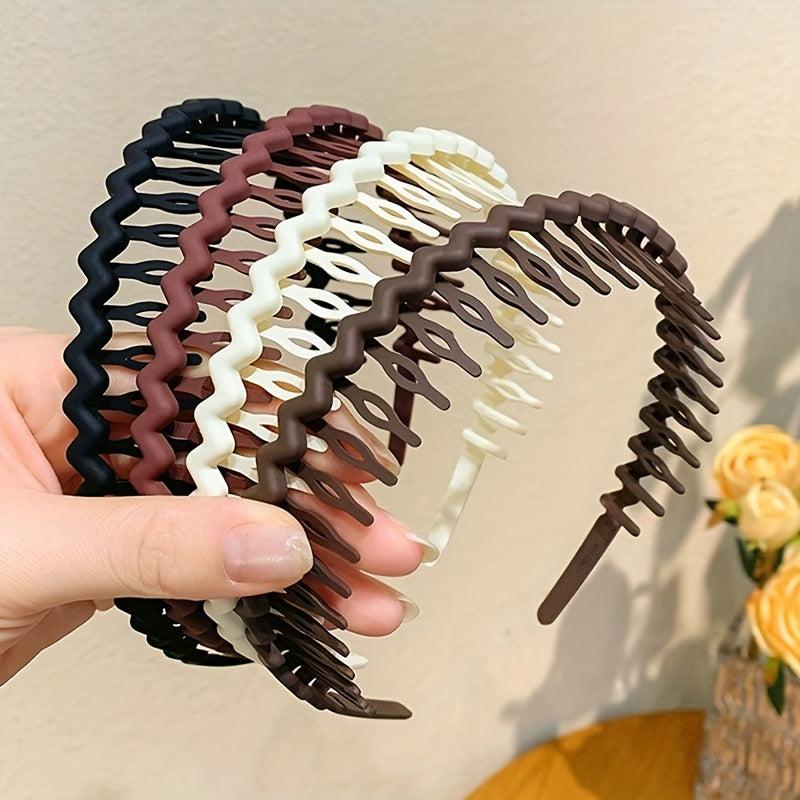 5pcs Toothed Non-slip Headband Hair Accessories for Women