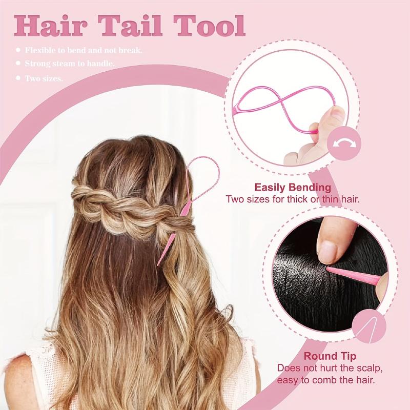 1004pcs Hair Accessories Set Small Rubber Bands Cutter Rat Tail Comb