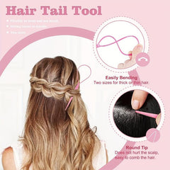 1004pcs Hair Accessories Set Small Rubber Bands Cutter Rat Tail Comb
