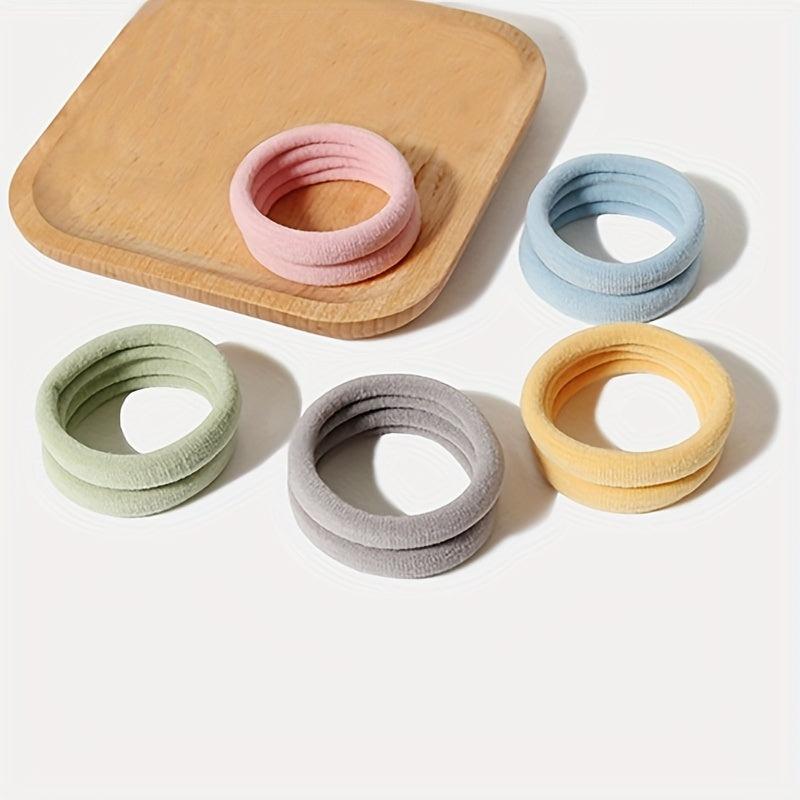 25pcs Hair Rope Ties Seamless Ponytail Holders Hair Accessories