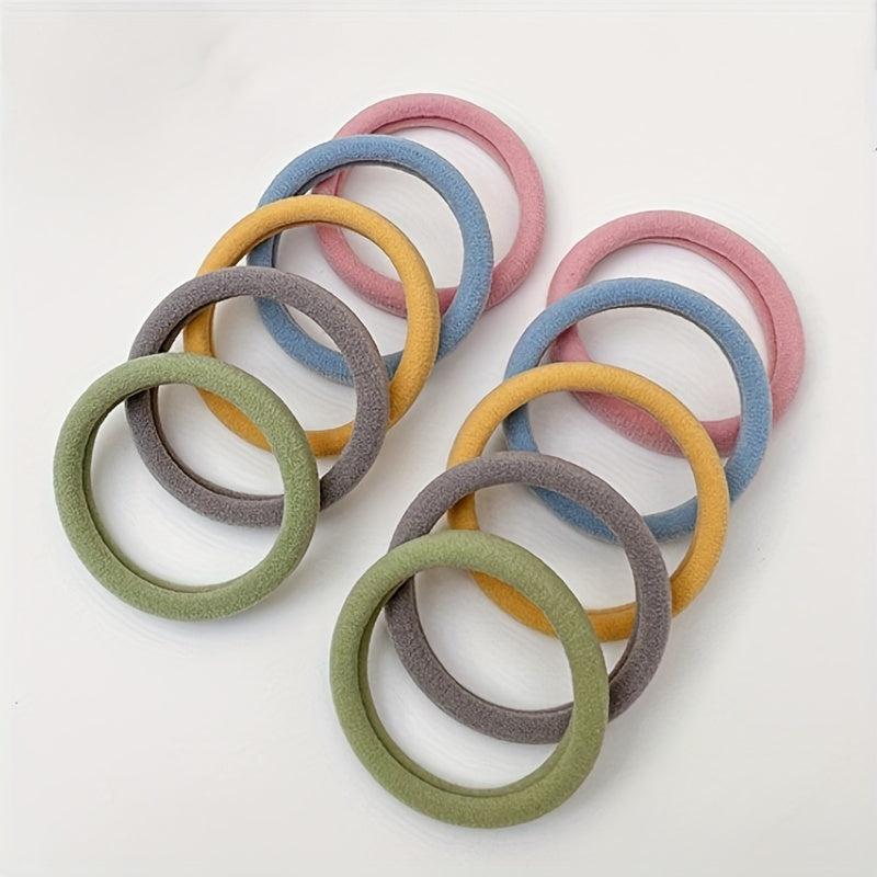 25pcs Hair Rope Ties Seamless Ponytail Holders Hair Accessories