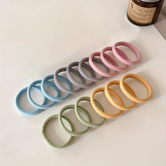 25pcs Hair Rope Ties Seamless Ponytail Holders Hair Accessories
