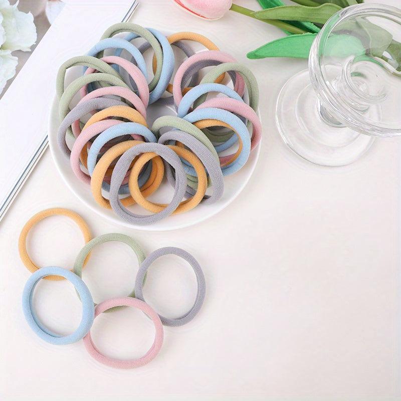 25pcs Hair Rope Ties Seamless Ponytail Holders Hair Accessories