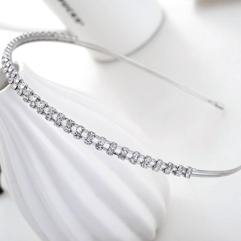 Crystal Rhinestones Headbands Wedding Party Hair Hoop Band Hairband
