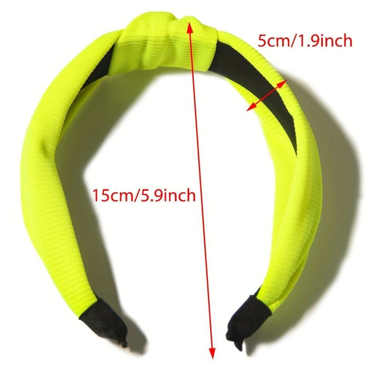 4 Pcs Bright Cross Knot Hair Hoop Headband Set