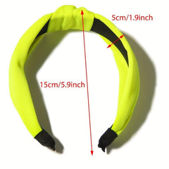 4 Pcs Bright Cross Knot Hair Hoop Headband Set