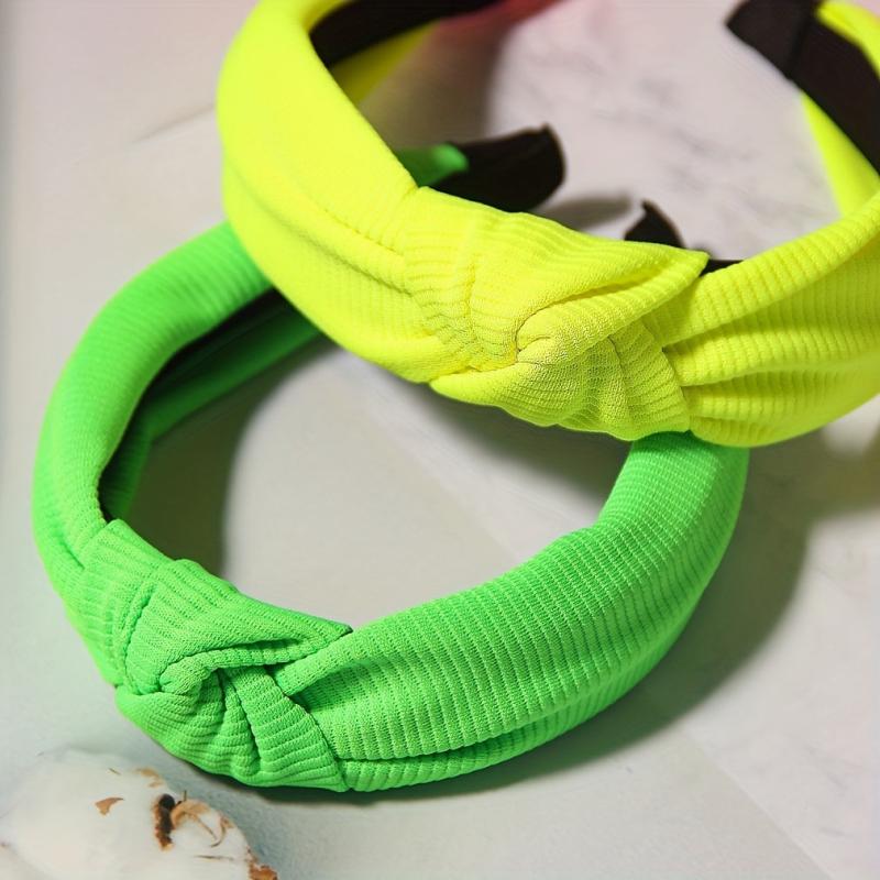 4 Pcs Bright Cross Knot Hair Hoop Headband Set