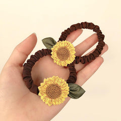 Boho Scrunchies Sunflower Decor Hair Tie