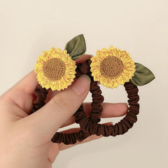 Boho Scrunchies Sunflower Decor Hair Tie