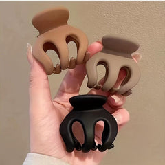 Small Octopus Hair Claw Ponytail Holder Solid Nonslip Hair Accessories