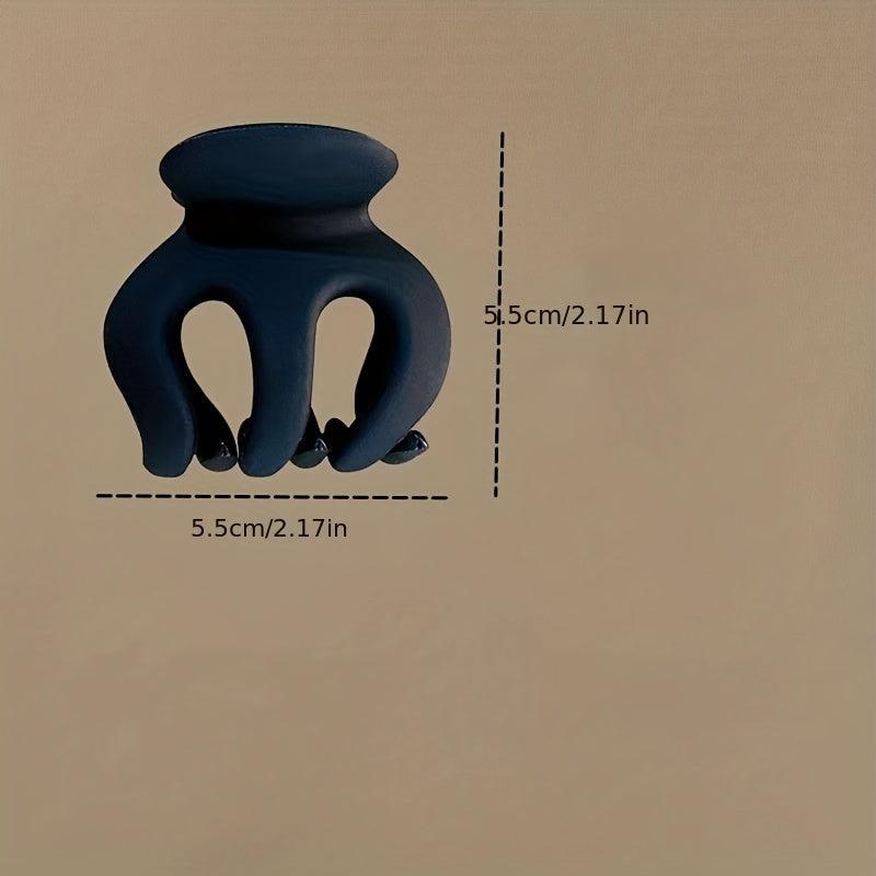 Small Octopus Hair Claw Ponytail Holder Solid Nonslip Hair Accessories