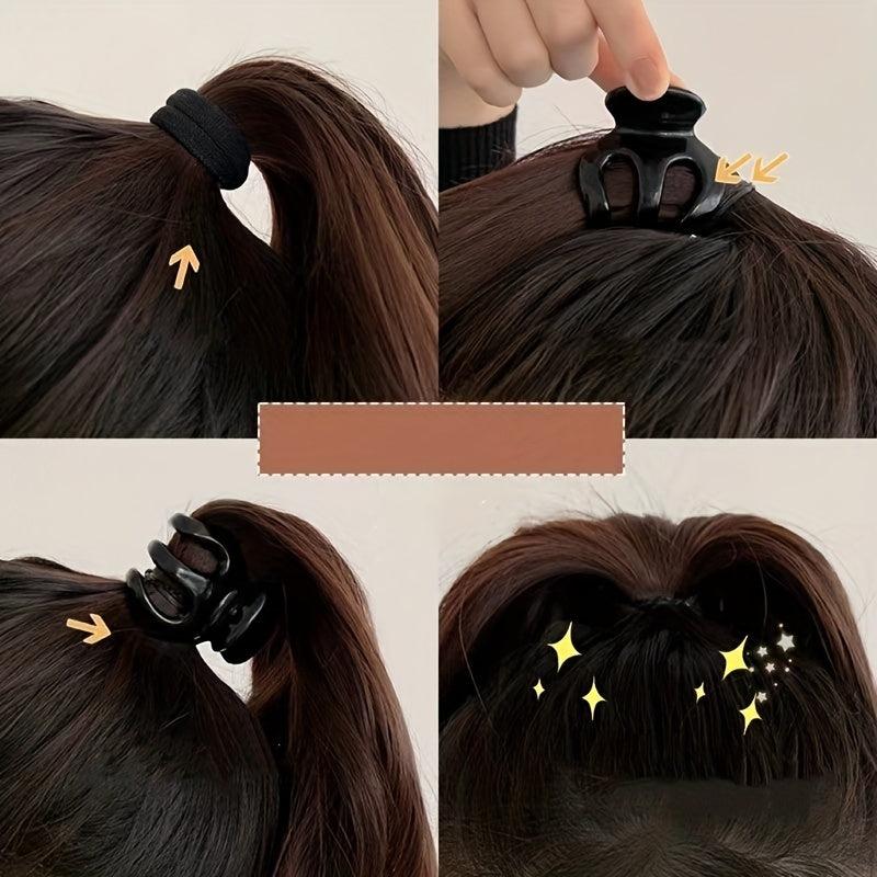 Small Octopus Hair Claw Ponytail Holder Solid Nonslip Hair Accessories