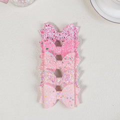 5pcs Glitter Hair Bows Hair Clips Big Hair Bows For Girls Teens