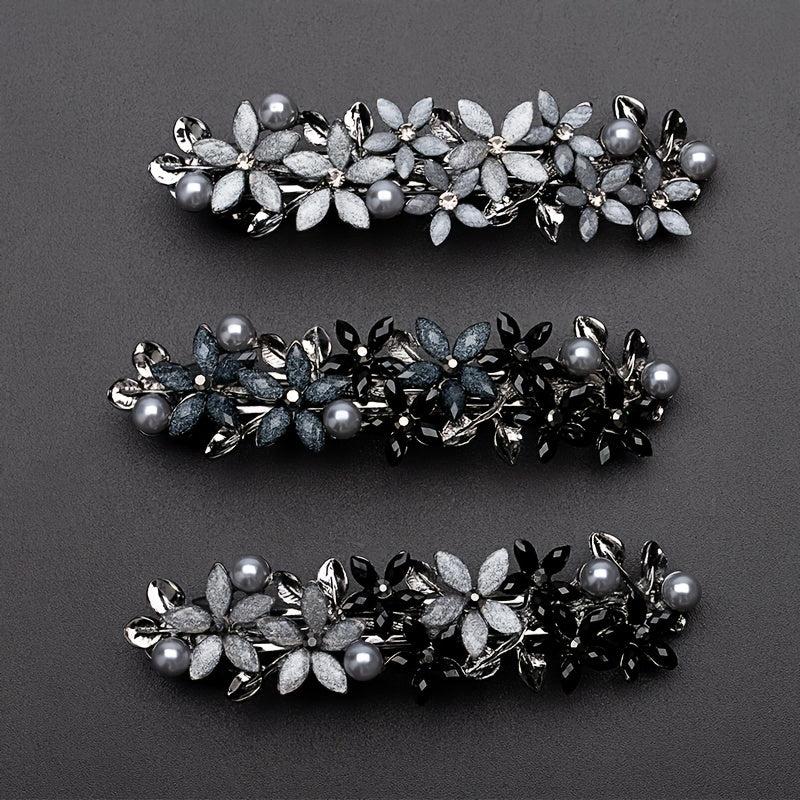 Diamond Clover Spring Hair Clips Hairpin For Women Girls