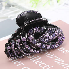 Colorful Rhinestone Oversize Jaw Clip for Thick Hair