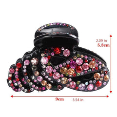 Colorful Rhinestone Oversize Jaw Clip for Thick Hair