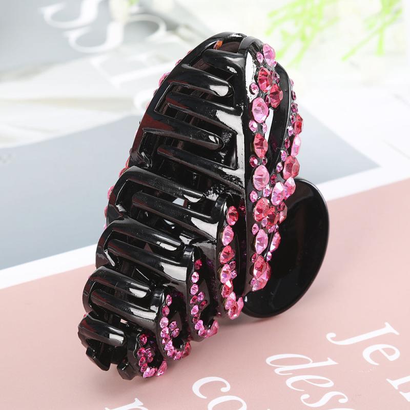 Colorful Rhinestone Oversize Jaw Clip for Thick Hair