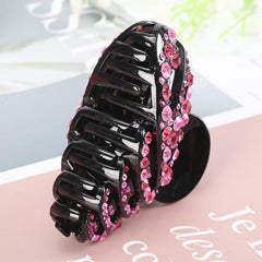 Colorful Rhinestone Oversize Jaw Clip for Thick Hair