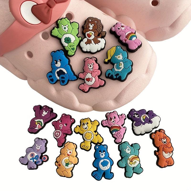 16pcs Bear Shoes Decoration Charms Clog Sandals Decoration Party Favors