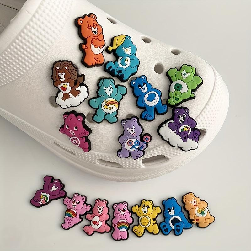 16pcs Bear Shoes Decoration Charms Clog Sandals Decoration Party Favors