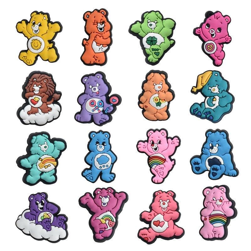 16pcs Bear Shoes Decoration Charms Clog Sandals Decoration Party Favors