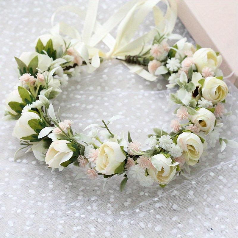 Sweet Wreath Flower Headband Wedding Bridal Garland Girls Women