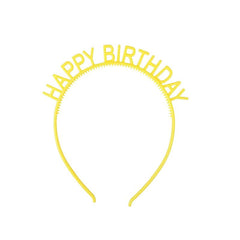 Sweet Letter Decor Birthday Headband for Women Girls Kids