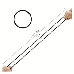 50 Pcs Thick Hair Ties Ponytail Holders Elastic Bands 4mm