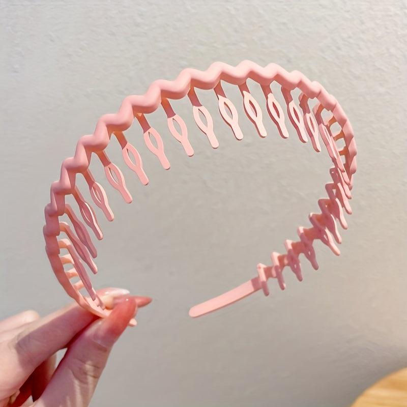 Rhinestone Wave Hair Hoop Crystal Hairband Non slip Hair Accessory