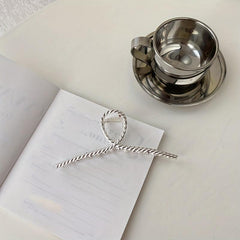 Large Hair Claw Clip Silvery Alloy Non Slip Strong Hold Grip Hair Jaw Clip