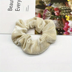 Ladies Large Scrunchie Hair Rings Retro Ponytail Holder Hair Accessories