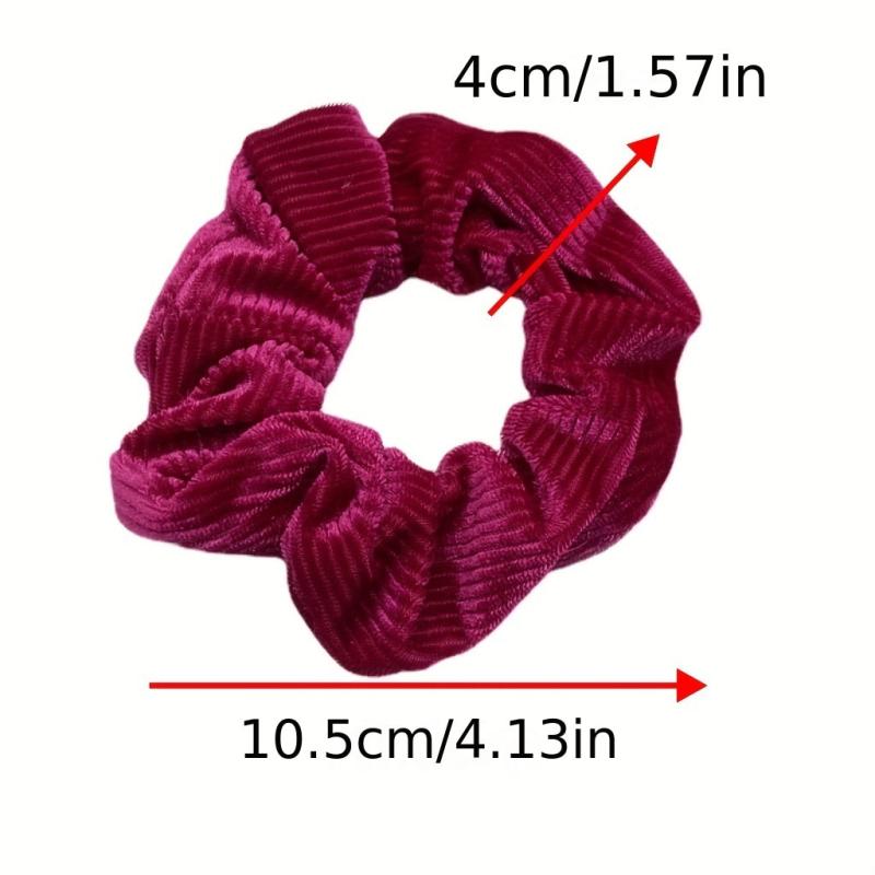 Ladies Large Scrunchie Hair Rings Retro Ponytail Holder Hair Accessories