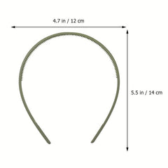 10pcs Teethed Head Hoop Matte Solid Headband Hair Band Hair Accessories