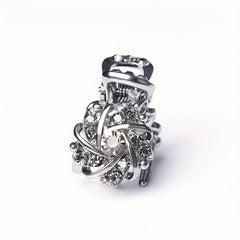 Vintage Rhinestone Hair Claw Small Hair Clip for Women