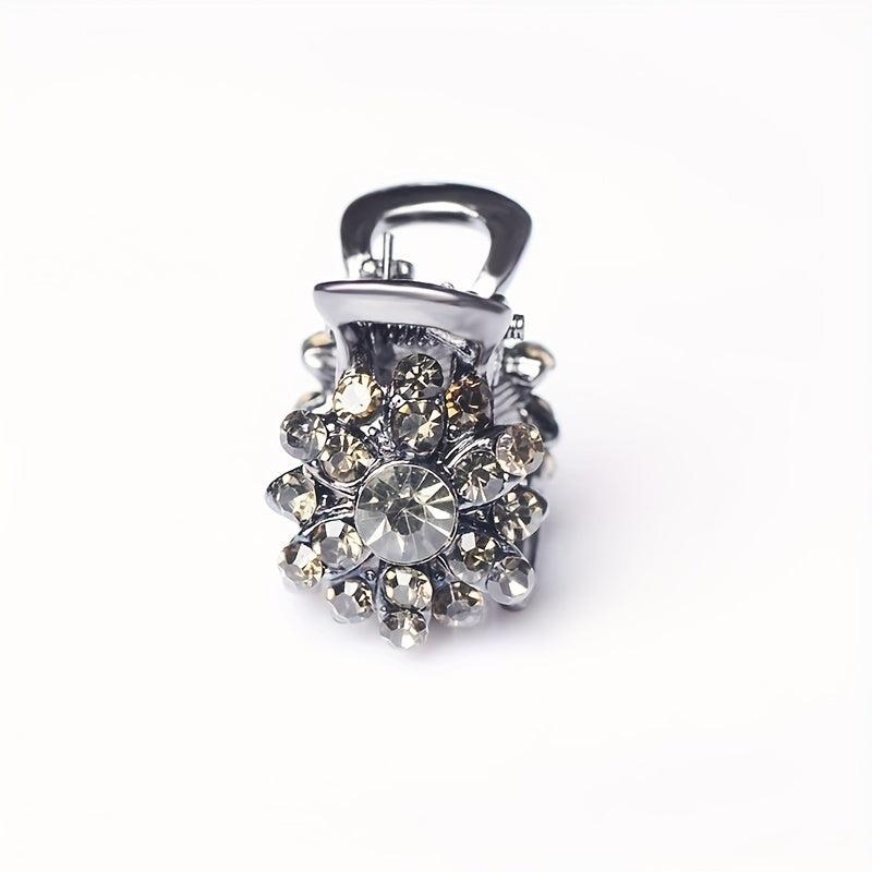 Vintage Rhinestone Hair Claw Small Hair Clip for Women