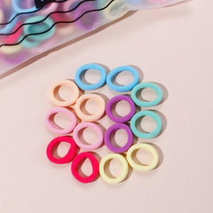 100pcs Seamless Baby Hair Ties Small Multicolor Hair Ties for Girls